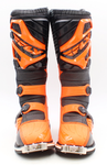 Fly Racing Maverick Black/Orange Leather Riding Boots  Size US 8