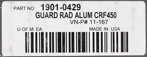 Moose Racing Radiator Guards PN 1901-0429