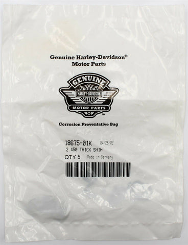 Harley-Davidson 2.450 Shims Part Number - 18675-01K (Pack Of 3)