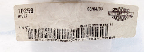 Genuine Harley-Davidson Rivet Part Number - 10259