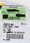 Genuine Harley-Davidson Plug, Wheel, Front Part Number - 43212-01