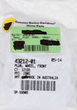 Genuine Harley-Davidson Plug, Wheel, Front Part Number - 43212-01