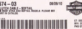 Harley-Davidson SS Clutch Cable Part Number - 38674-03
