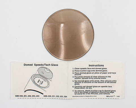 Domed Speedometer Glass Part Number - DS-243896 For Harley-Davidson