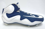 Nike Zoom Flyposite D White and Blue Football Cleats - Size 16