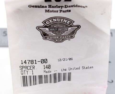 Genuine Harley-Davidson Spacer Part Number - 14781-00