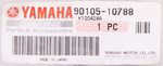 Yamaha Washer-Based Bolt PN 90105-10788-00