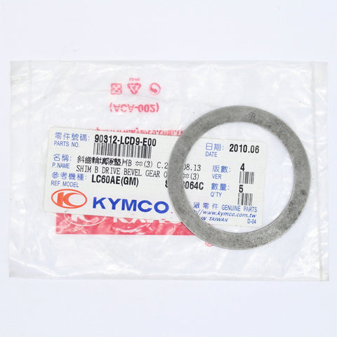Kymco Shim B Drive Bevel Gear .65 Part Number - 90312-LCD9-E00