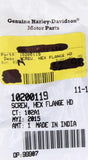 Genuine Harley-Davidson Flange Hex Screw Part Number - 10200119
