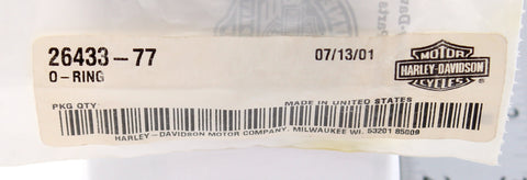 Genuine Harley-Davidson O-Ring Part Number - 26433-77