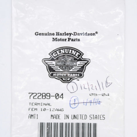 Harley-Davidson Female Terminal Part Number - 72289-04