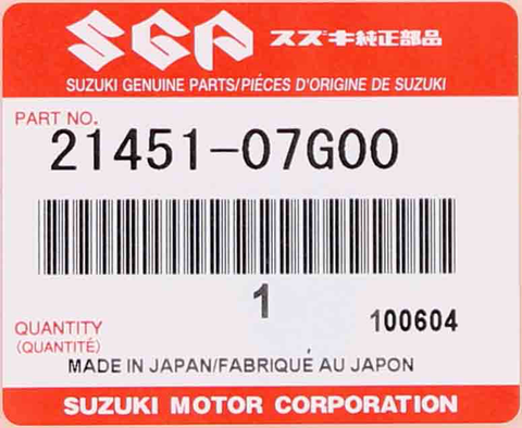 Genuine Suzuki Clutch Plate Part Number - 21451-07G00
