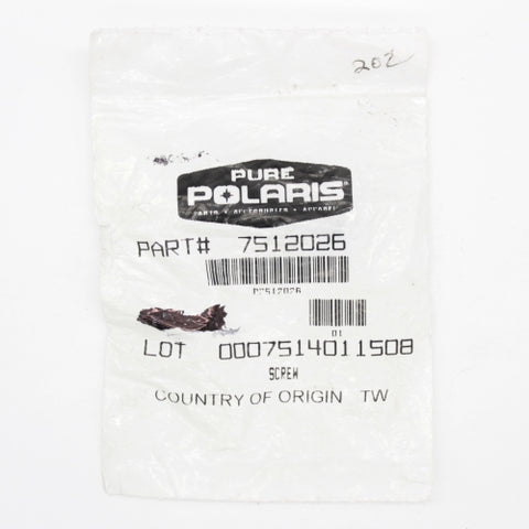 Polaris Screw Part Number - 7512026