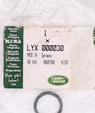 Genuine Land Rover O-Ring Part Number - LYX000030