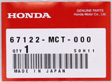 Genuine Honda Garnish Tape B Part Number - 67122-MCT-000