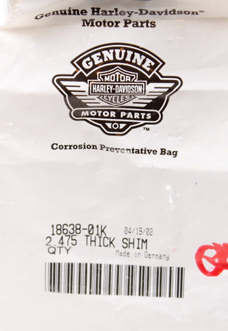 Harley-Davidson Thick Shim 2.475 Part Number - 18638-01K