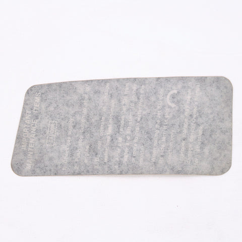 Label Part Number - 56040-3701 For Kawasaki