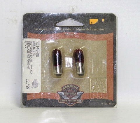 Harley-Davidson Red Bulb Bayonet Base, 12V Part Number - 75148-00