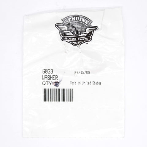 Genuine Harley-Davidson Washer Part Number - 6033 (Pack of 2)