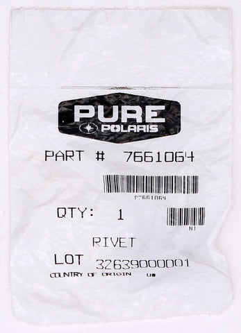 Genuine Polaris Foot Peg Rivet (Pack of 10) Part Number - 7661064