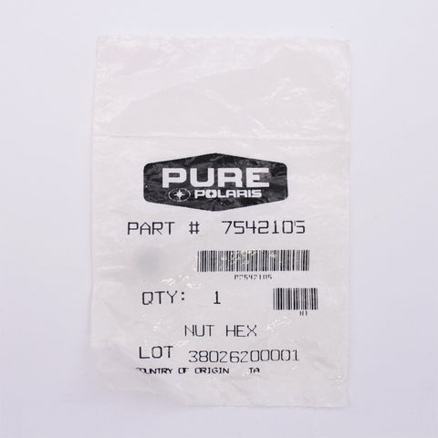 POLARIS OEM NOS SNOWMOBILE ATV HEX NUT PACK OF TWO 2	7542105