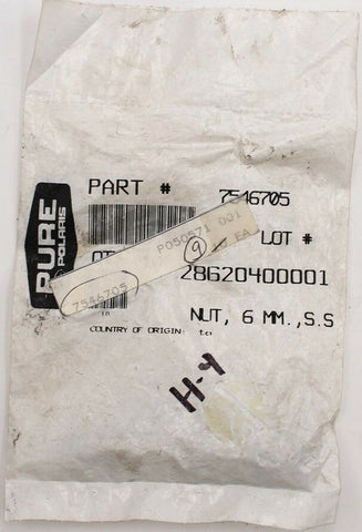 Genuine Polaris 6MM Nut Part Number - 7546705