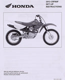 Honda 13' CRF80F Set- Up Manual Part Number - 14224