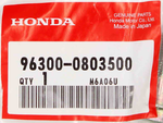 Honda Handlebar Clamp Flange Bolt Part Number - 96300-0803500