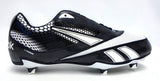 Reebok U-Form 4 Speed Low Black and White Football Cleats - Size 15