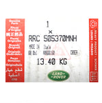 Genuine Land Rover Alloy Wheel Part Number - RRC505370MNH