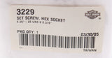 Genuine Harley-Davidson Set Screw, Hex Socket Part Number - 3229