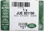 Genuine Land Rover Hose Part Number - JUE501190
