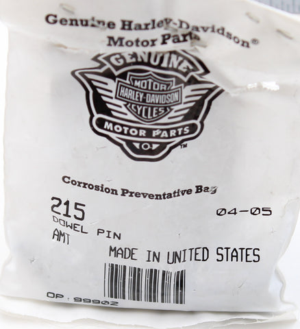 Genuine Harley-Davidson Dowel Pin Part Number - 215 (Pack of 2)