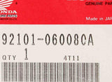 Genuine Honda Hex Bolt Part Number - 92101-060080A