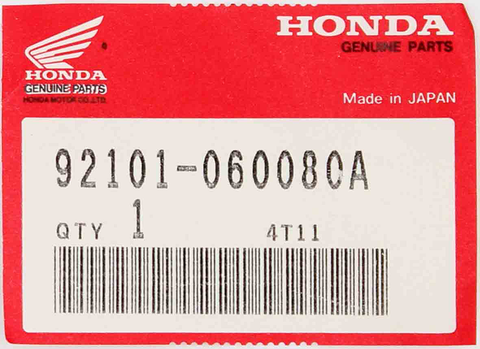 Genuine Honda Hex Bolt Part Number - 92101-060080A
