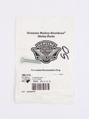 Pack of 3 Genuine Harley-Davidson Pan Head Screw PN 3615
