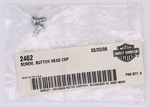 Genuine Harley-Davidson Button Head Cap screw (Pack Of 2) Part Number - 2462