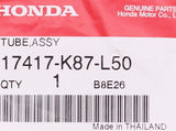 Genuine Honda Tube Assembly Part Number - 17417-K87-L50