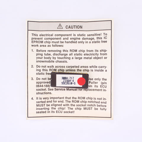 Eprom Part Number - 3004-717 For Arctic Cat