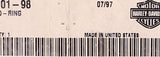 Genuine Harley-Davidson O-Ring Kit Part Number - 49001-98