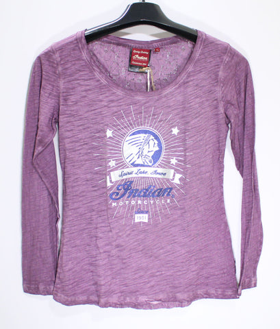 Indian Motorcycle Women's Glitter Icon Shirt - Size XS Part Number - 286628201