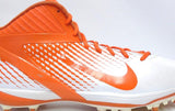 Nike Air Zoom Alpha Talon Elite 3/4 Orange and White Football Cleats - Size 16