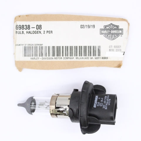 Harley-Davidson Bulb, Halogen Part Number - 69838-08