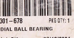 Radial Ball Bearing Part Number - 3301-678 For Arctic Cat