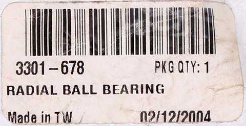 Radial Ball Bearing Part Number - 3301-678 For Arctic Cat