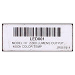 LED Lamp H7 Lumens Output  S93457
