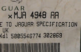 Genuine Jaguar Mounting Rubber Part Number - MJA4948AA