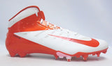 Nike Vapor Talon Elite 3/4 White and Orange Football Cleats - Size 15