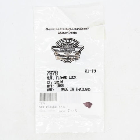 10-24 X 3/8" Hex Lock Nut Part Number - 7878 (Pack Of 3) For Harley-Davidson