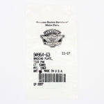 Genuine Harley-Davidson Backing Plate Part Number - 90964-63